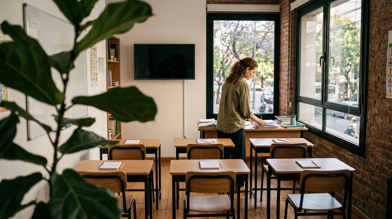 Buenos Aires private English institute classroom