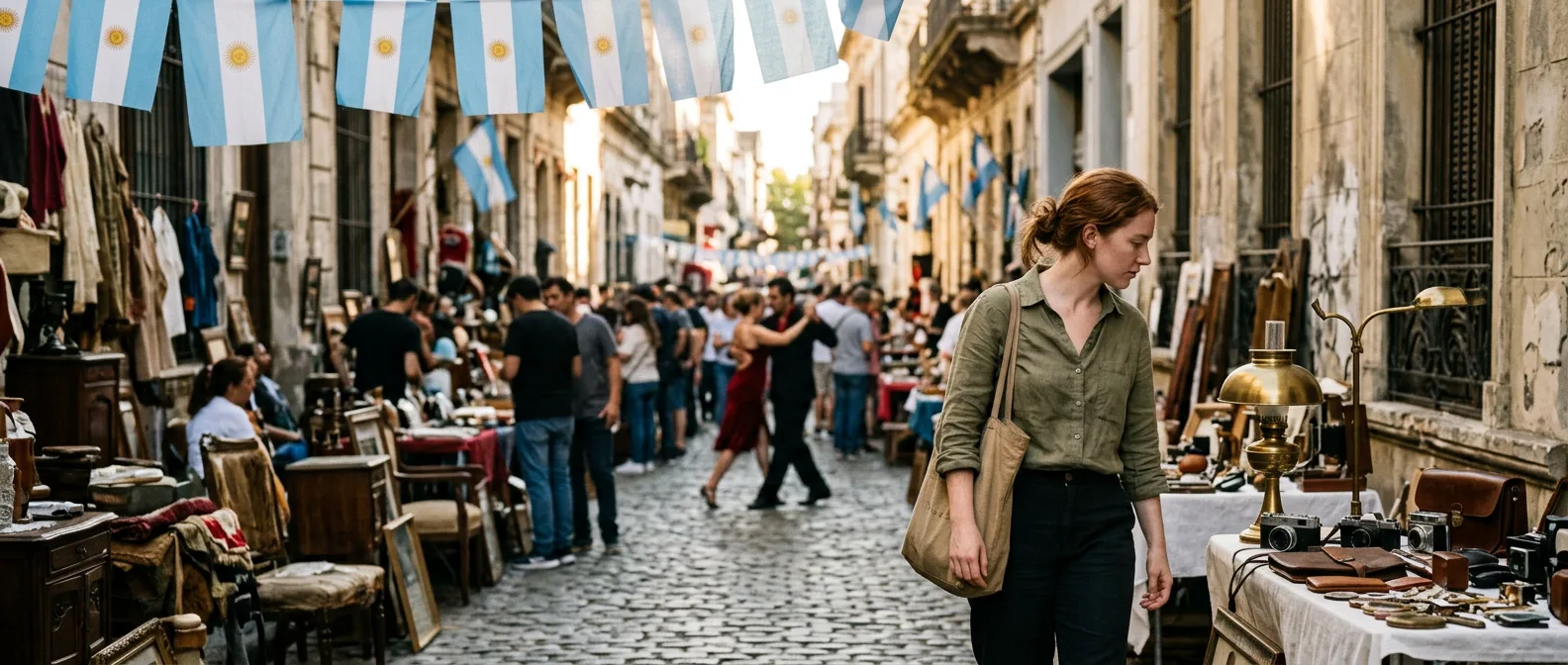 San Telmo Sunday market in Buenos Aires