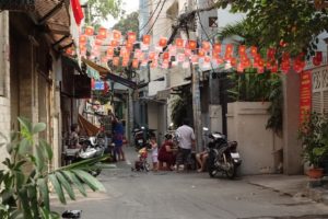 street scene in Ho Chi Minh City, Vietnam