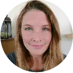 Portrait of a woman smiling indoors