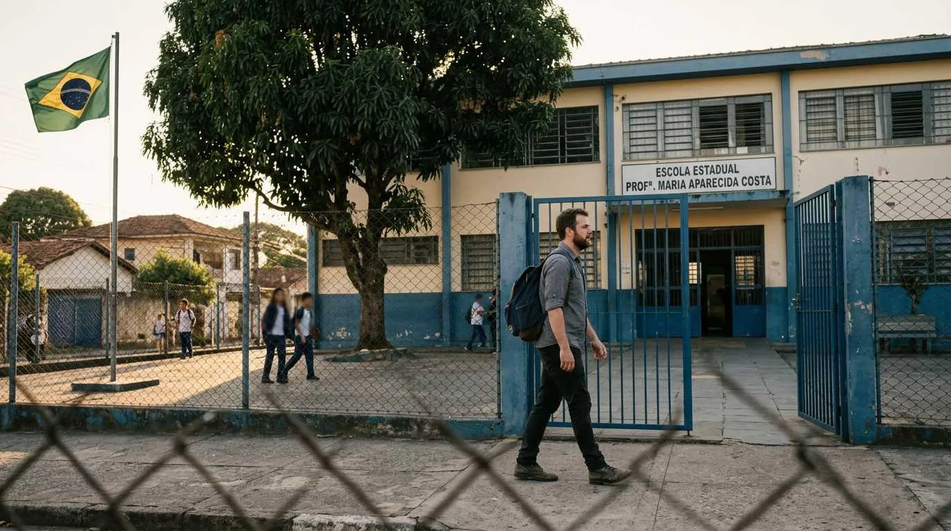 Brazilian public school building exterior