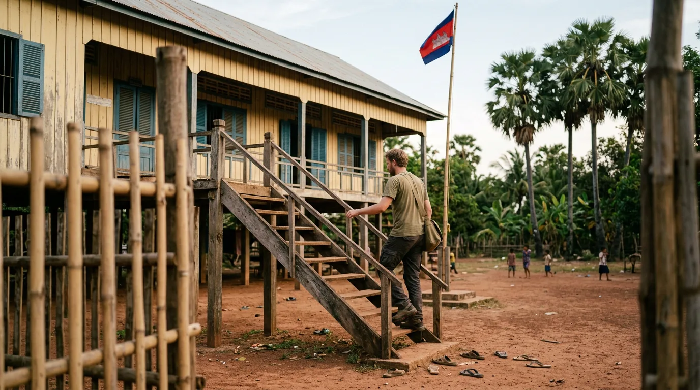 Public school classroom in Cambodia