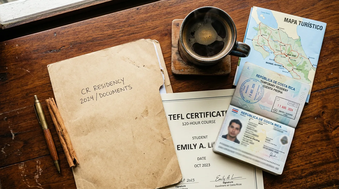 Costa Rica TEFL requirements documents and checklist