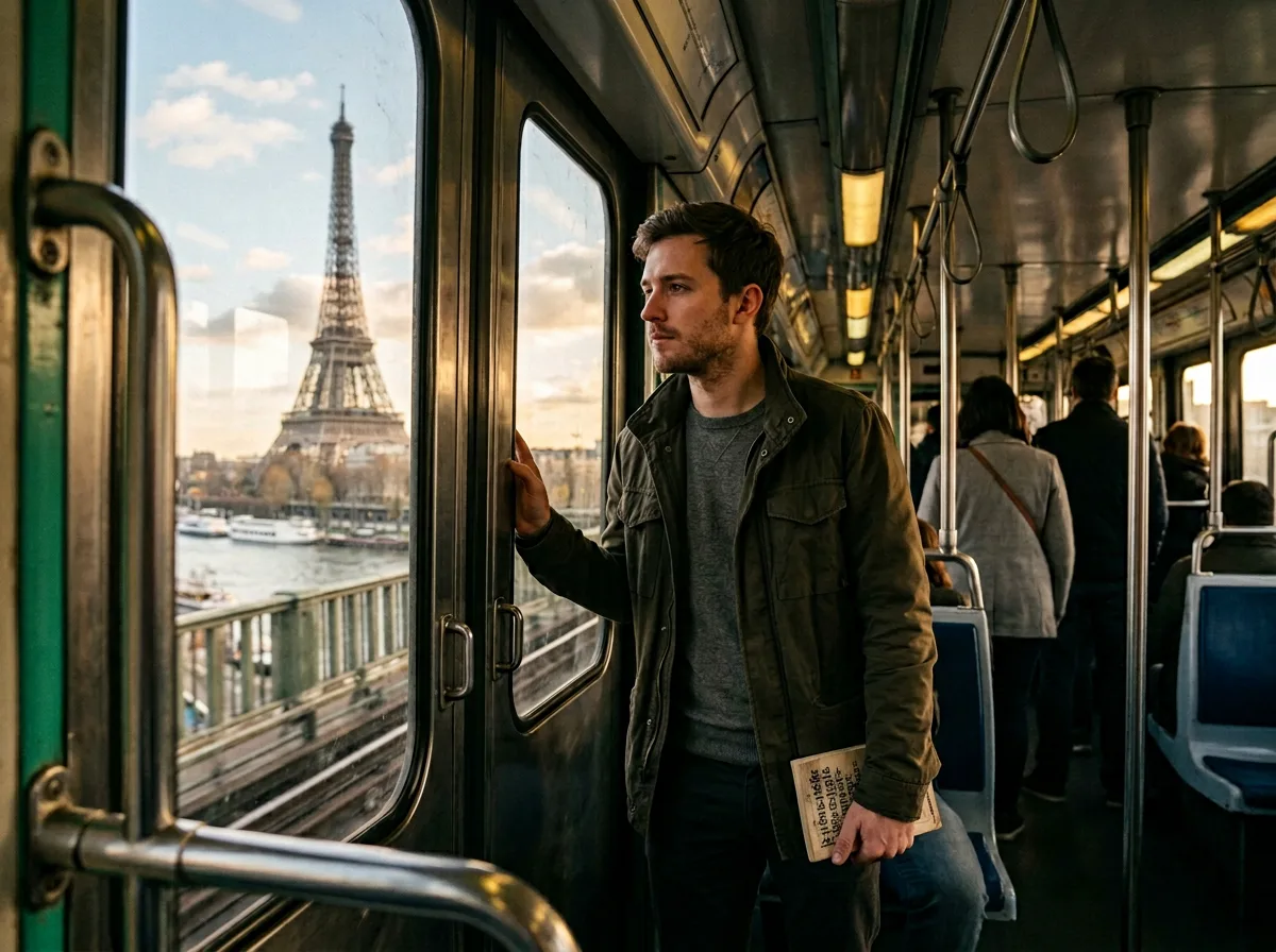 Paris Métro station and TGV high-speed rail