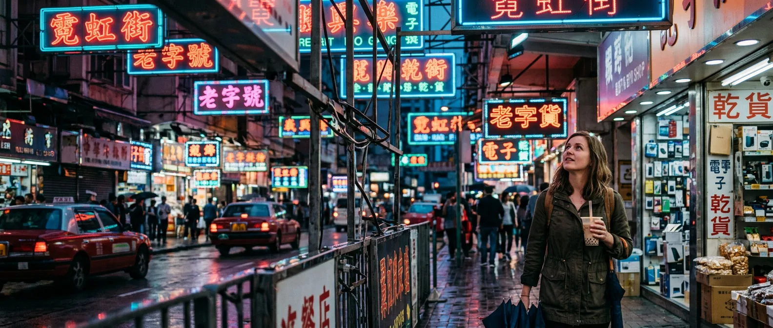 Why Hong Kong - Mong Kok neon street