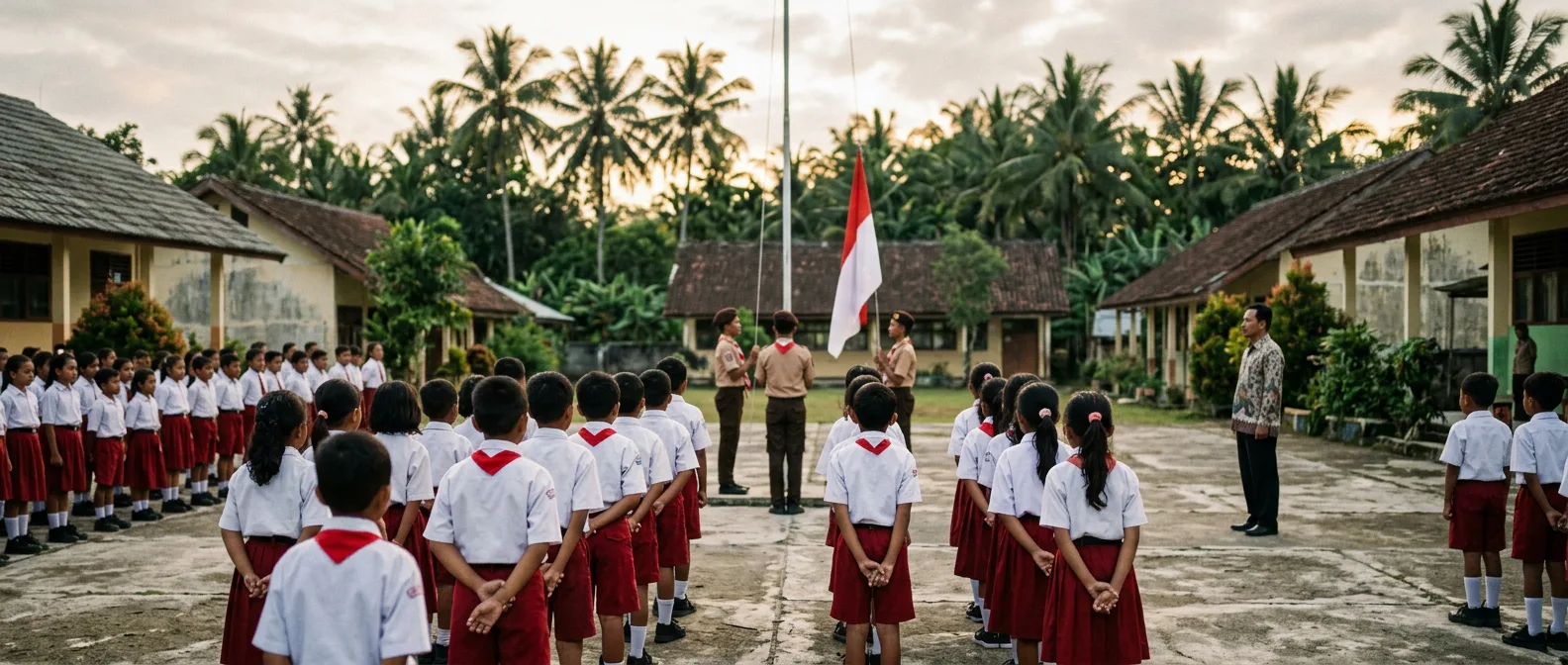 Why Indonesia - primary school flag