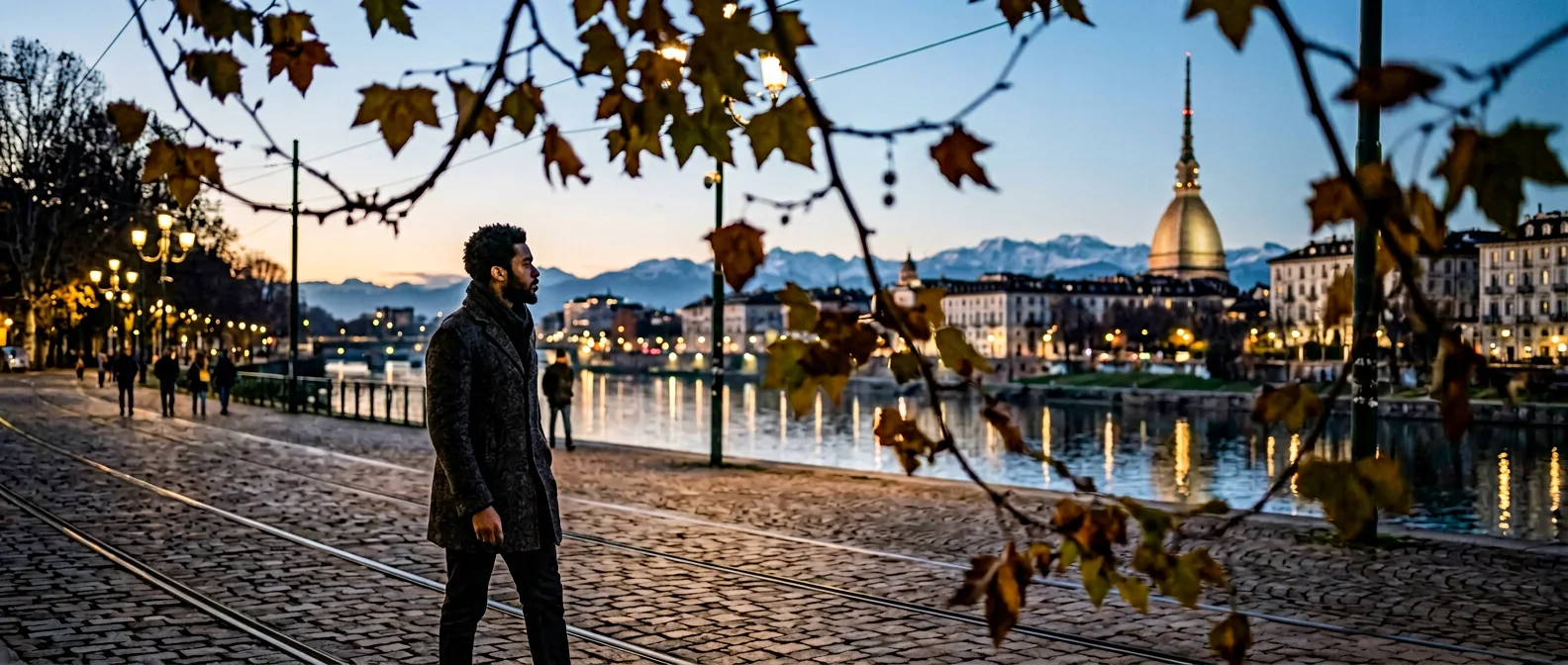 City - Turin Po riverfront and Mole
