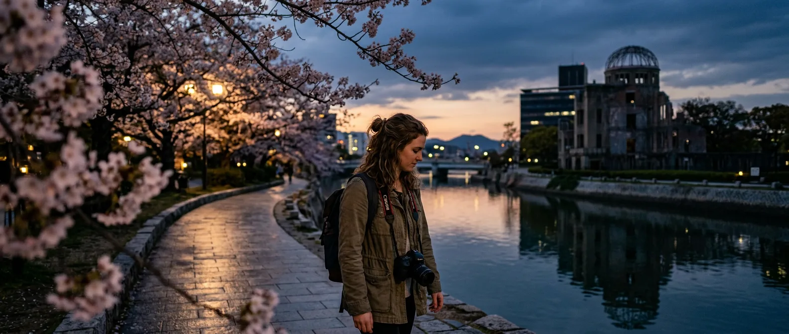 City - Hiroshima peace and river