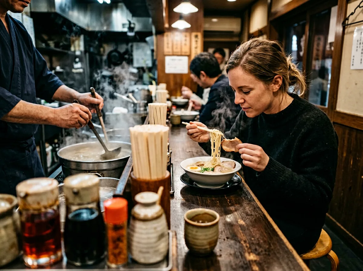 Life - ramen shop counter