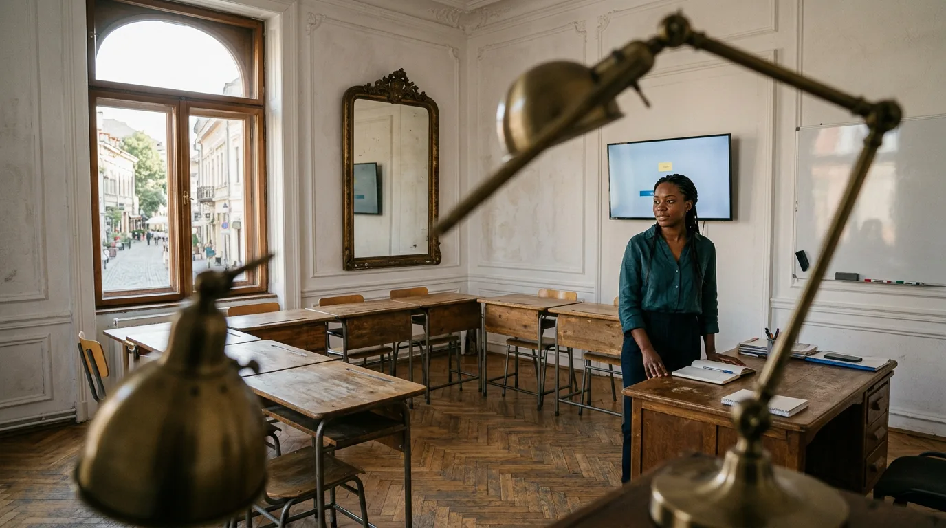 Bucharest language school interior