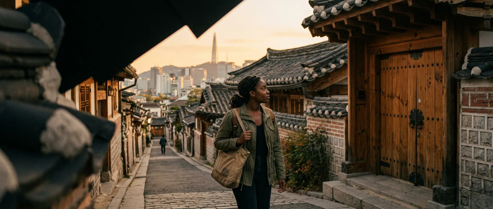 Seoul cityscape with Namsan Tower