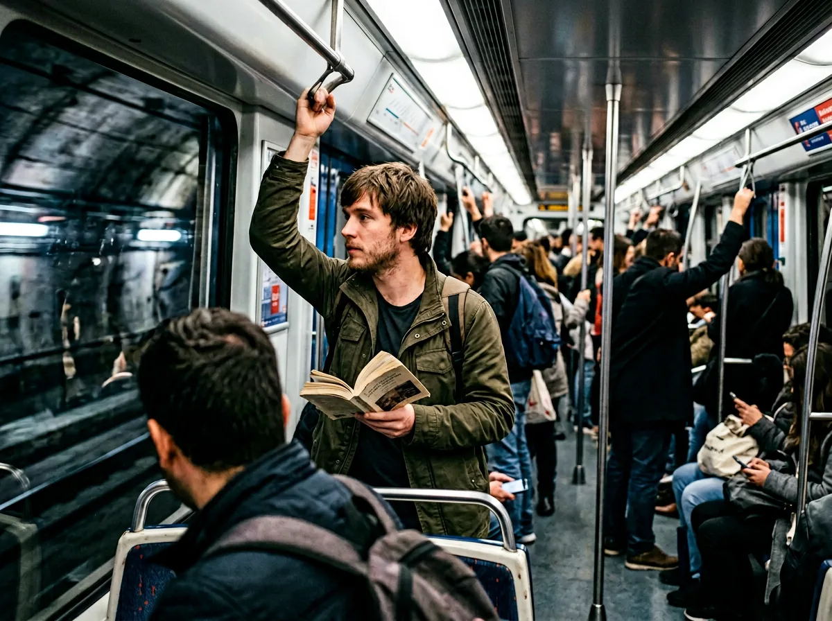 Madrid metro station platform