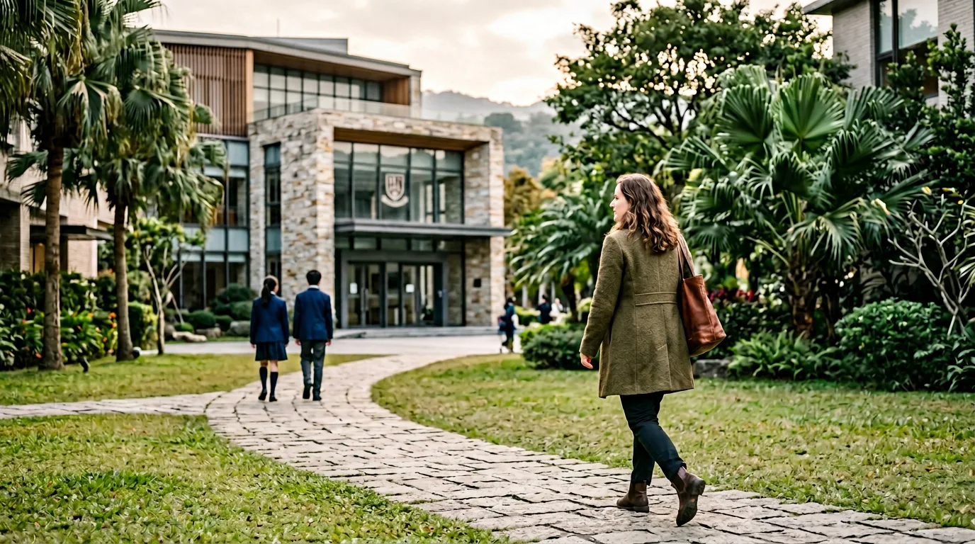 Taipei international school campus with modern facilities