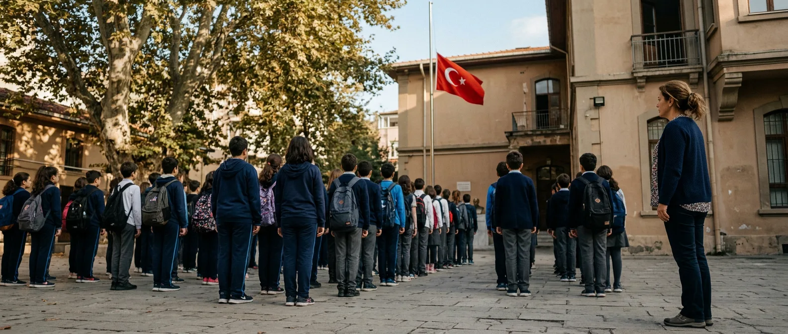Turkish university students studying English in a modern classroom